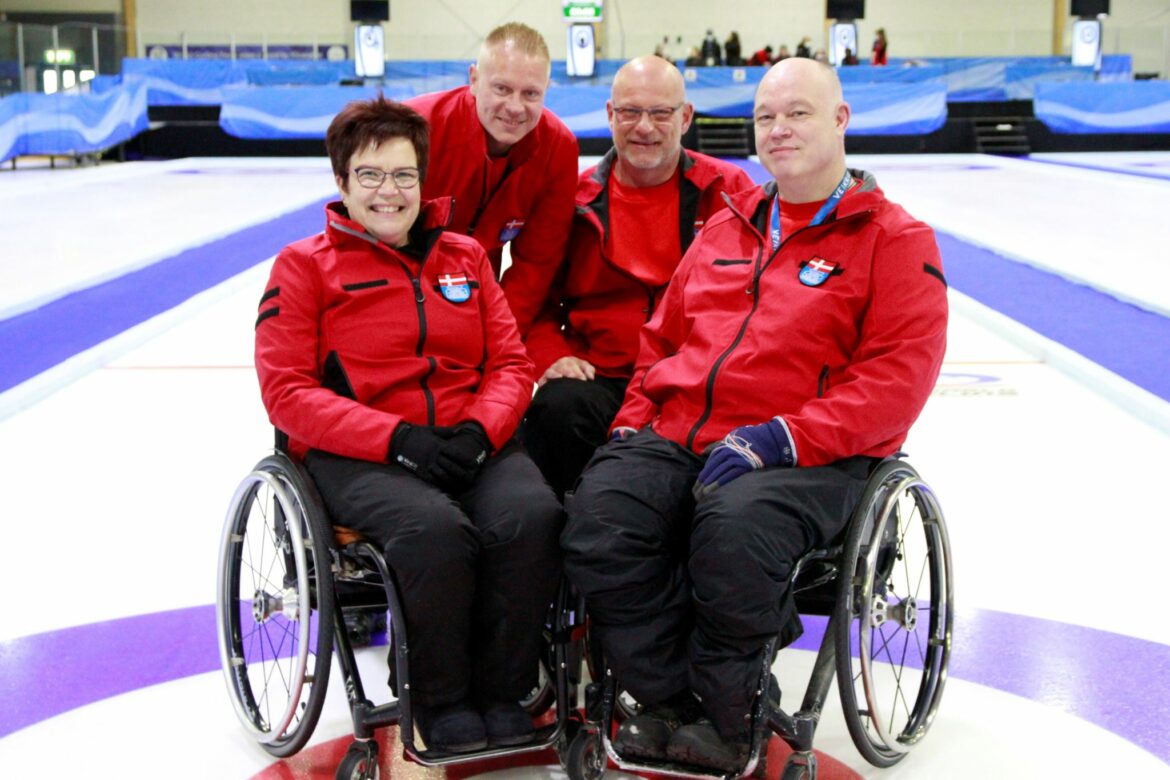 Flot 6. plads i gruppespillet ved VM i Mixed Doubles kørestolscurling