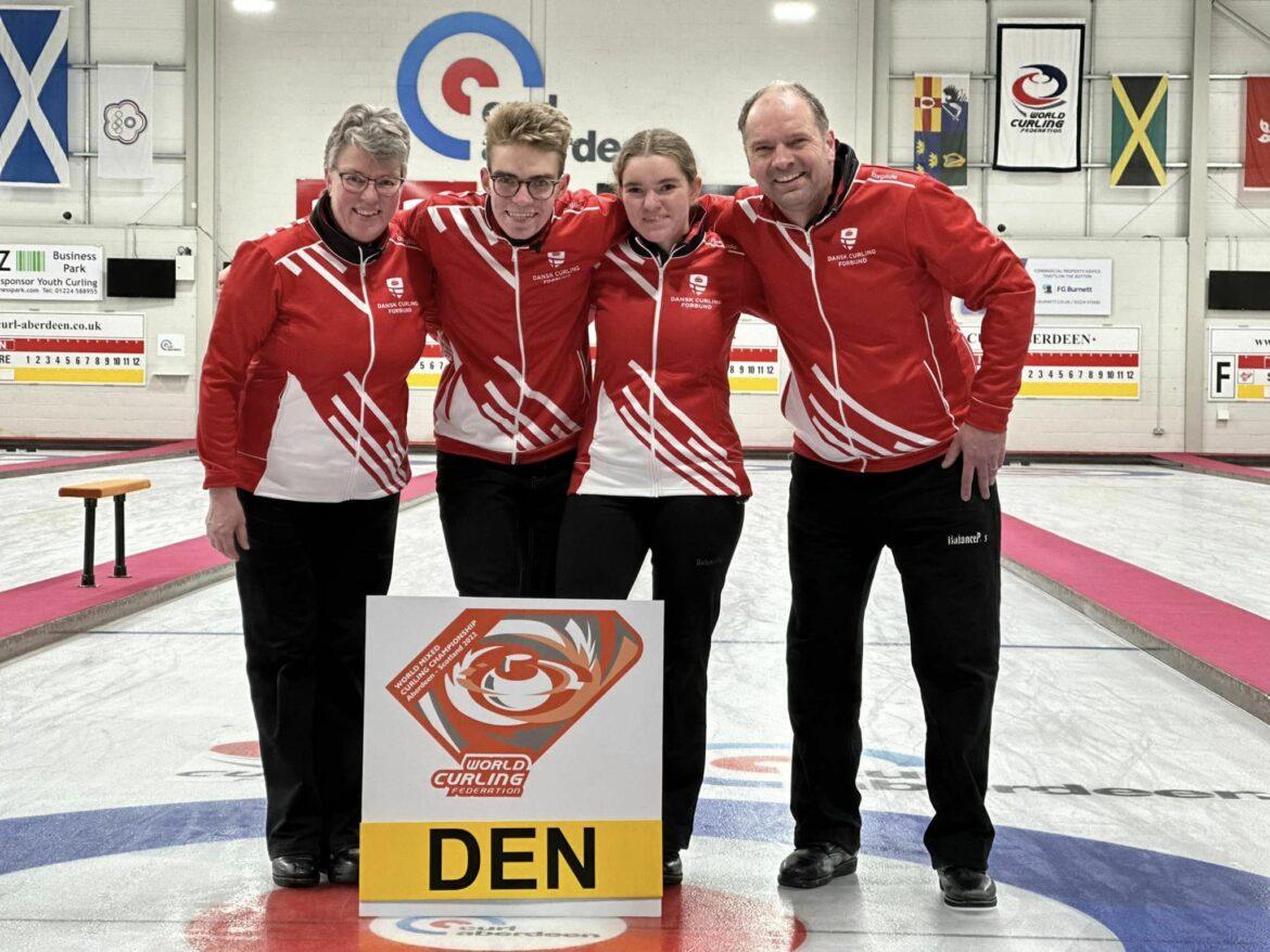 Team Qvist fik en 9. plads ved Mixed Curling VM