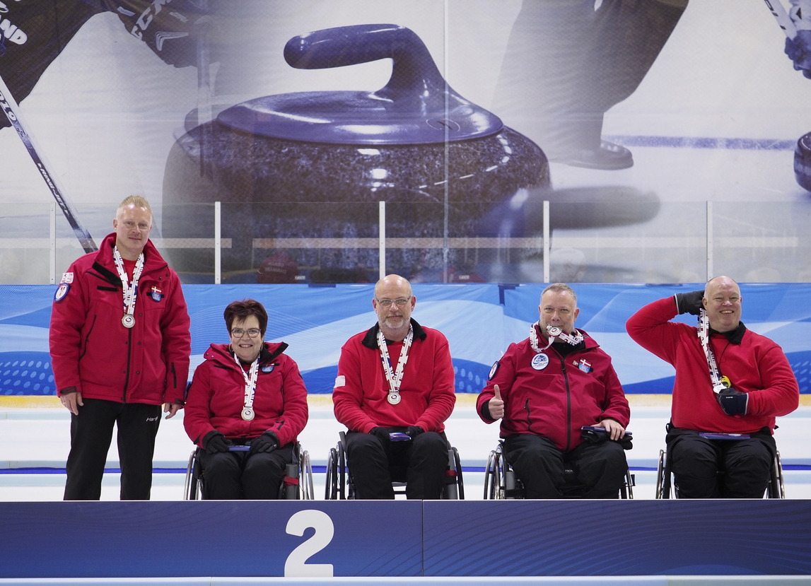 Danmark vinder sølv ved B-VM i kørestolscurling